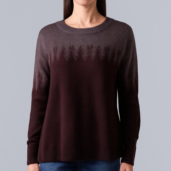 Women's Simply Vera Vera Wang Long Sleeve Sweater - Picture 1 of 4